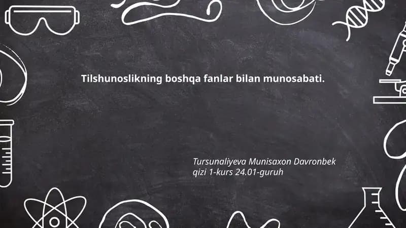 Tilshunoslik va adabiyotshunoslik