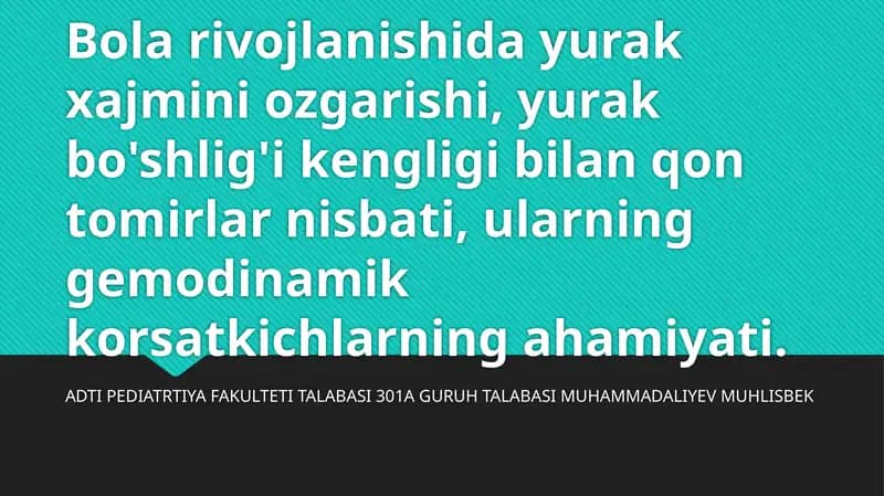 Bolarivojlanish