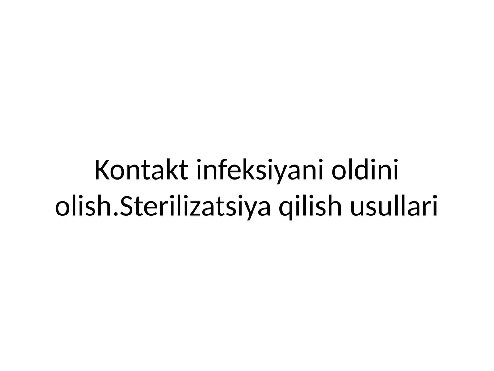 Sterilizatsiya usullari