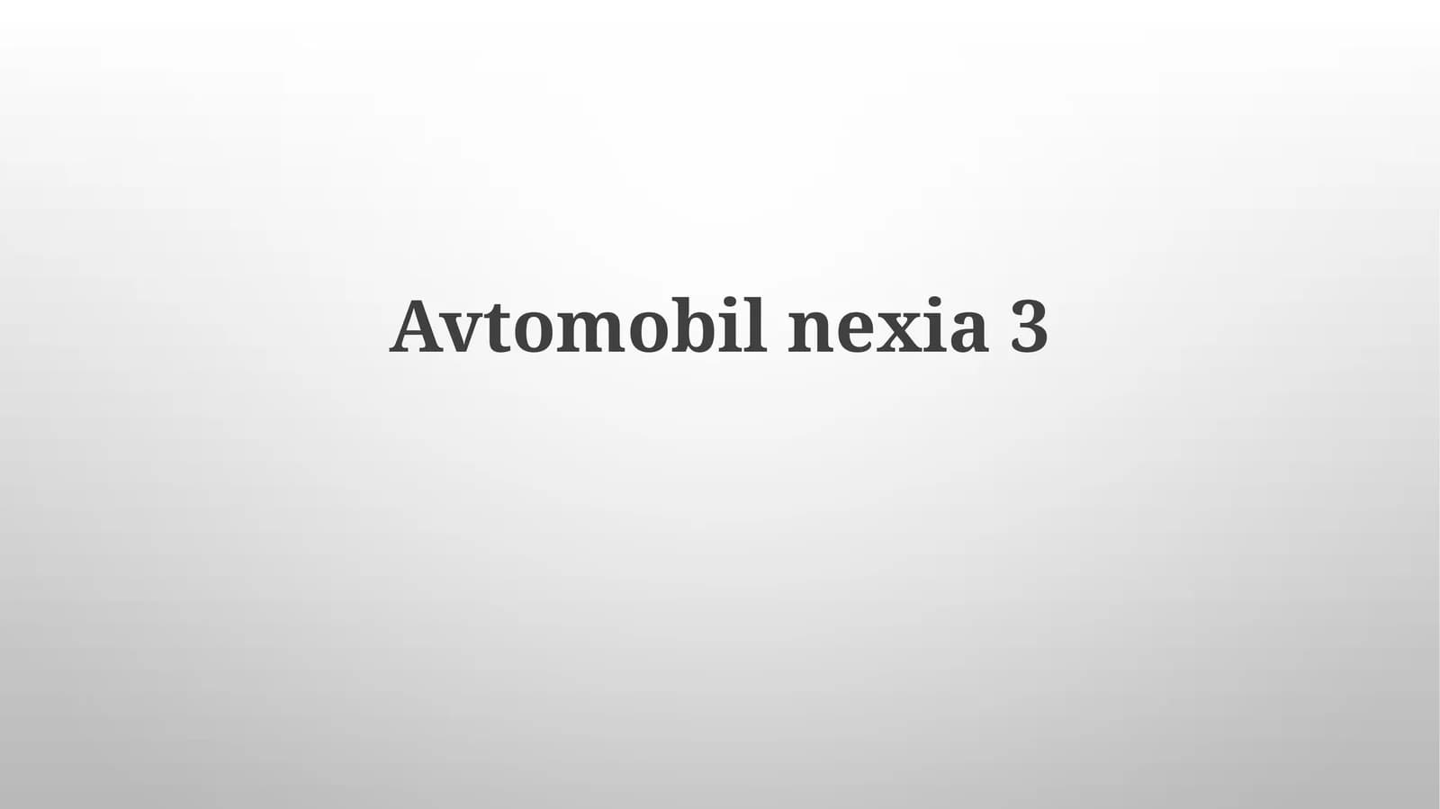 Nexia 3