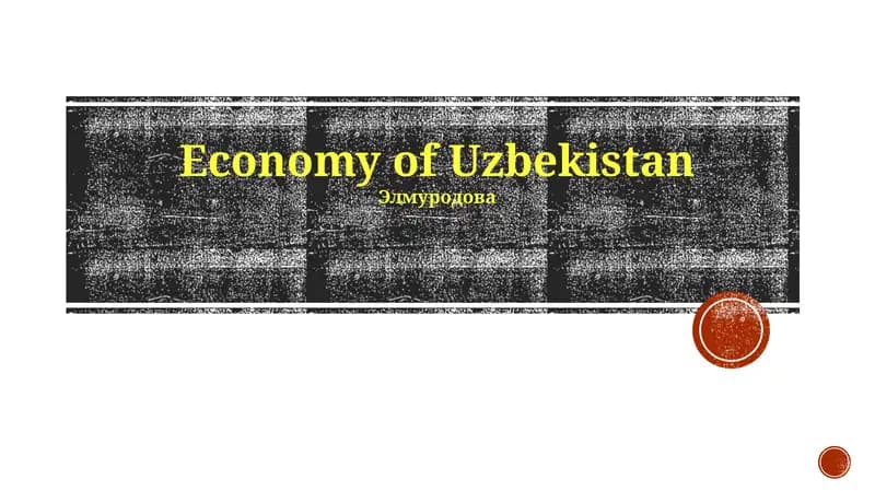 Economy of Uzbekistan