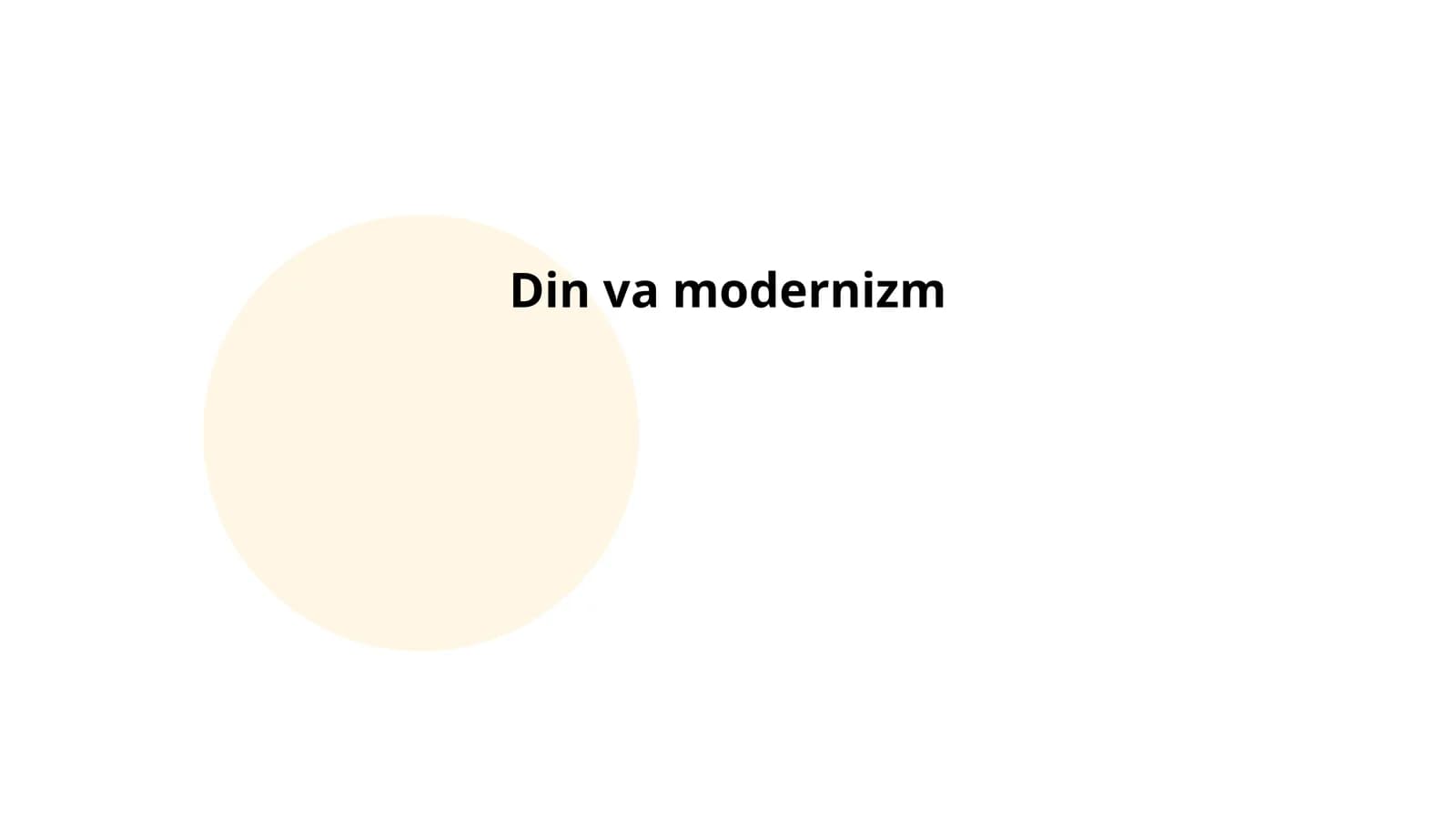 Din va modernizm