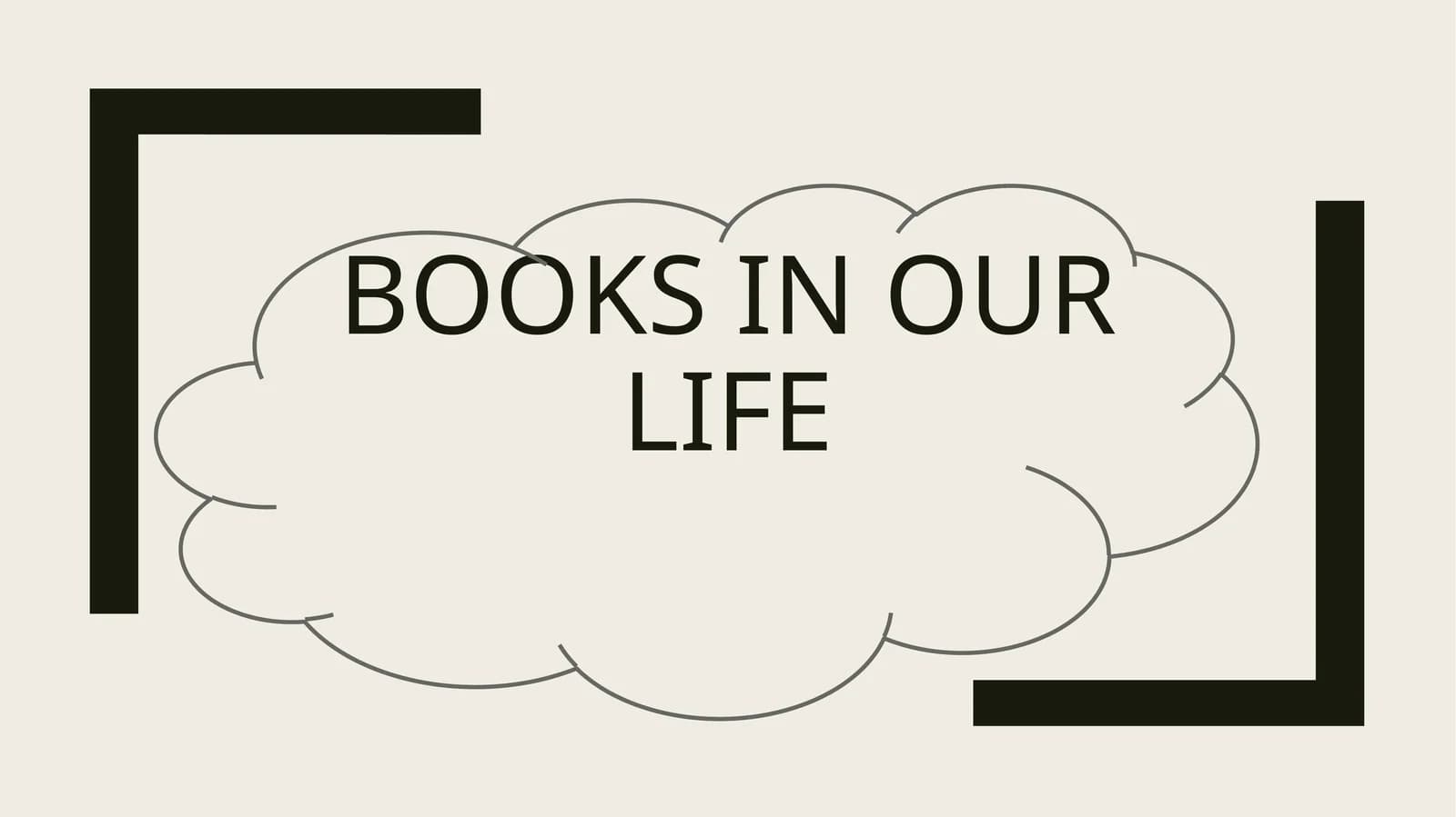 Books in our life