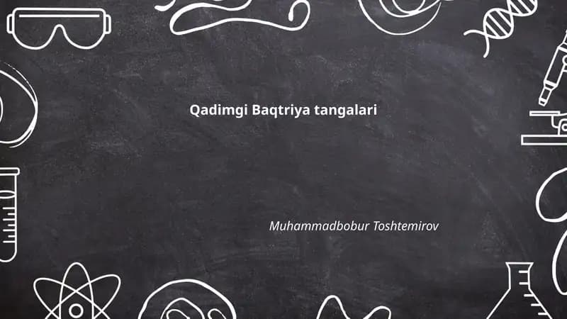 Qadimgi Baqtriya tangalari
