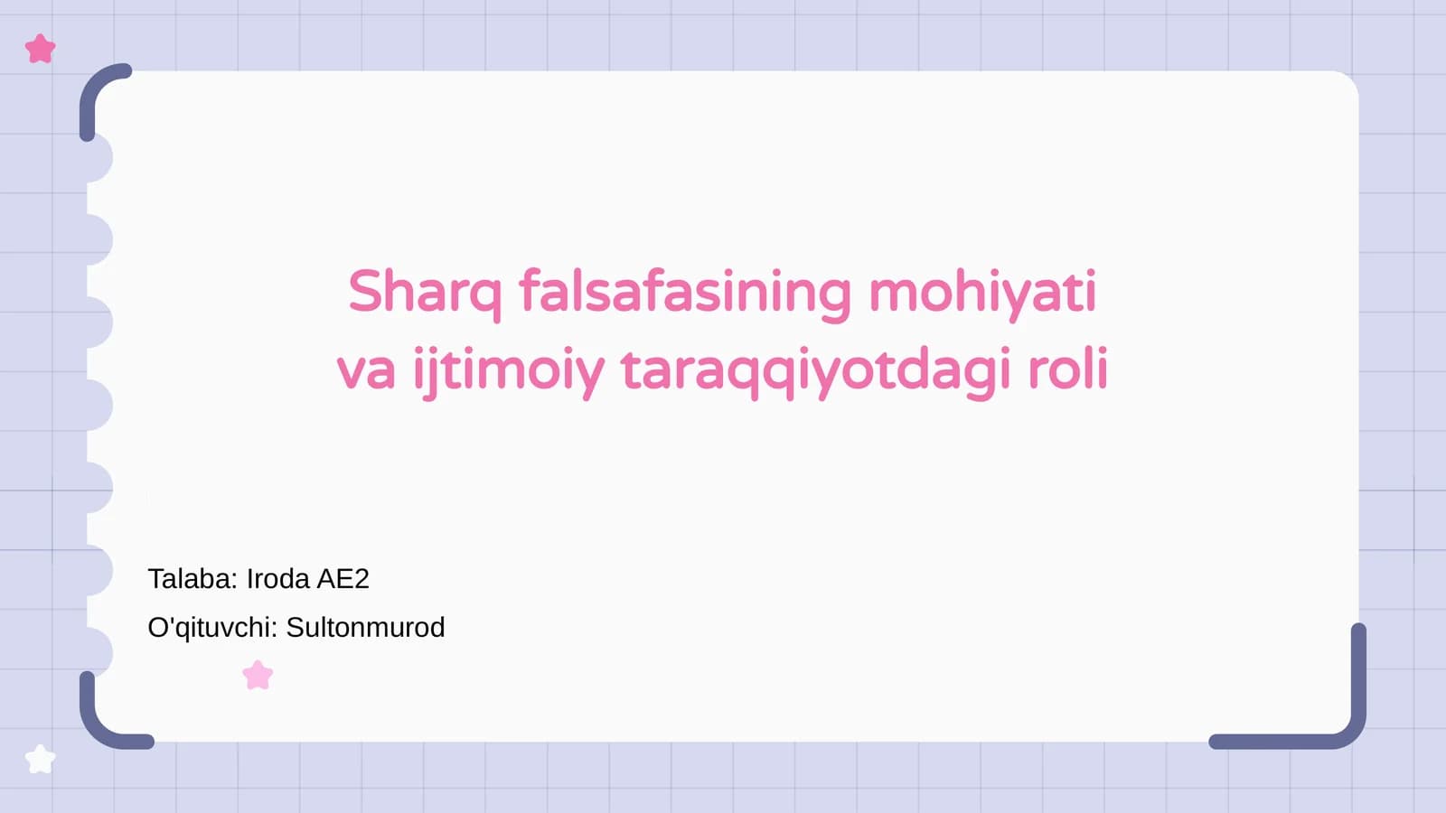 Sharq falsafasining mohiyati va ijtimoiy taraqqiyotdagi roli