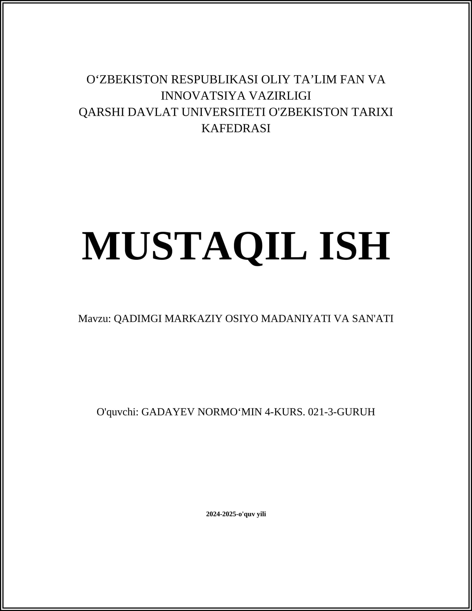 Qadimgi Markaziy Osiyo yozuvi