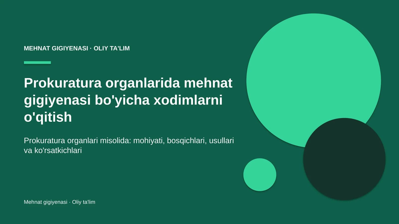 prokuratura organlarida mehnat gigiyenasi bo'yicha xodimlarni o'qitish 5606
