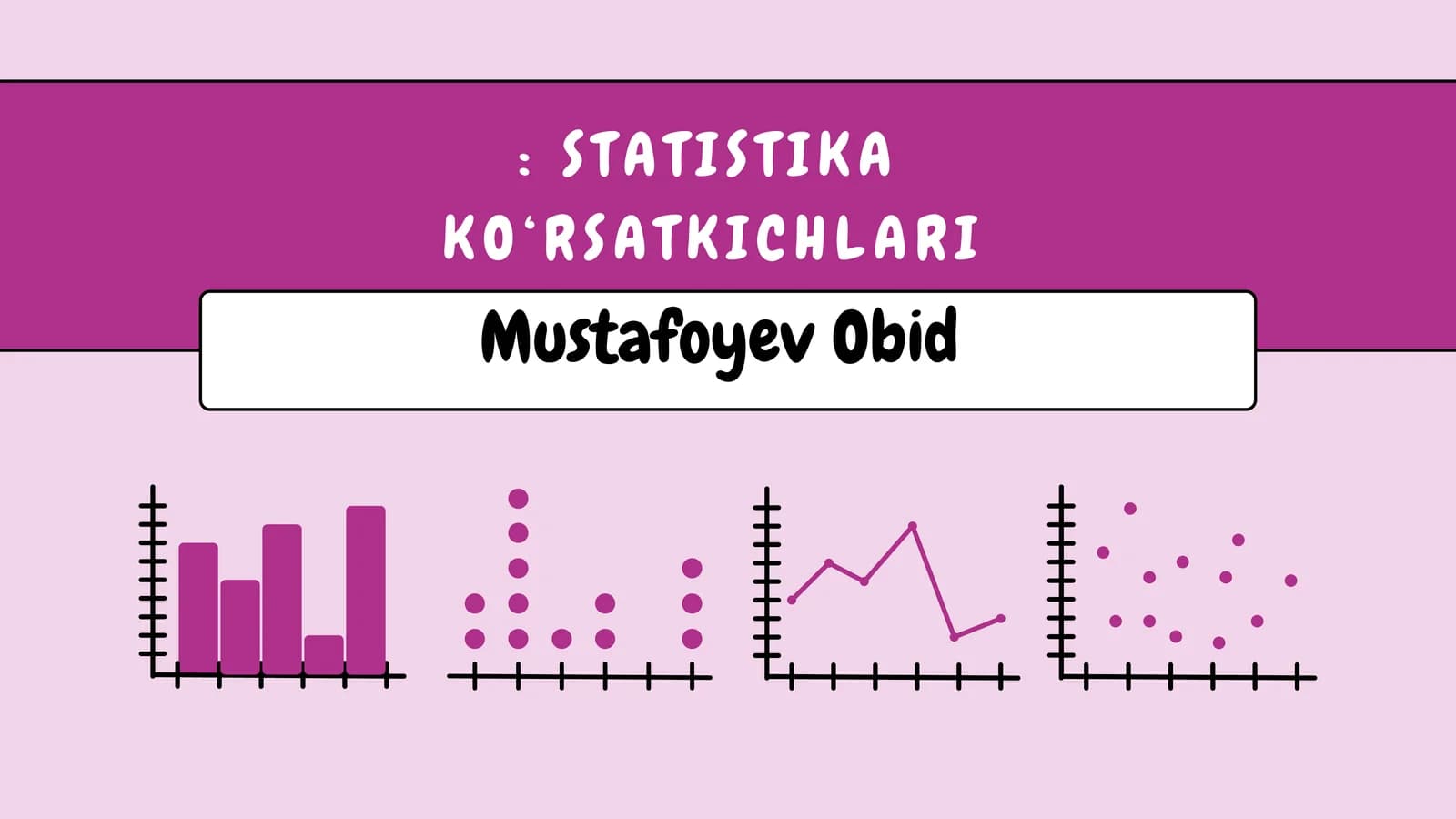 STATISTIKA KO‘RSATKICHLARI