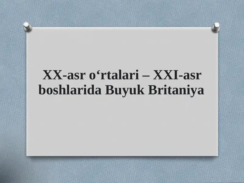 Leyboristlar hokimiyatda 1945-1951-yillar – Siyosiy mayatnik