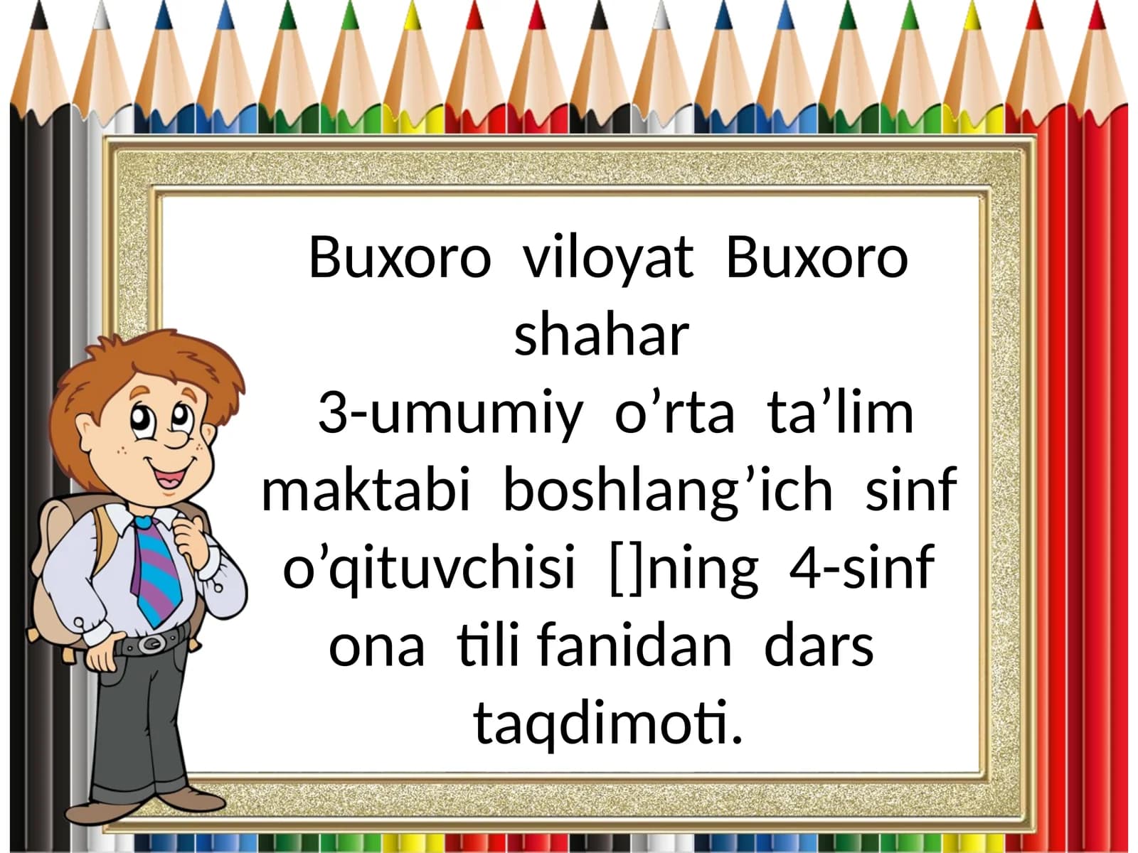 4-sinf ona tili fanidan dars taqdimoti