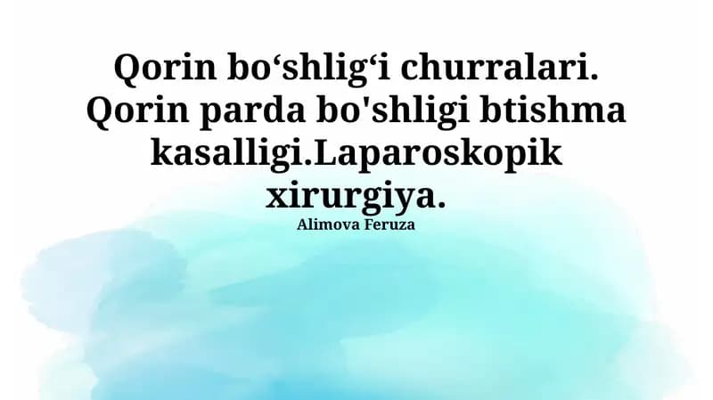 Laparoskopik xirurgiya