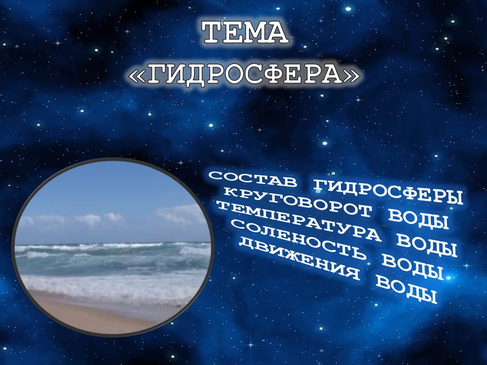 Что такое гидросфера?