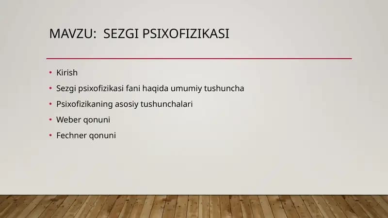 Sezgi psixofizikasi
