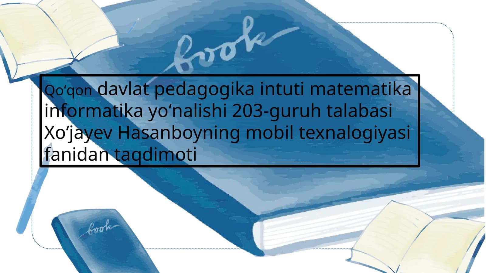 mobil texnalogiyasi fanidan taqdimoti