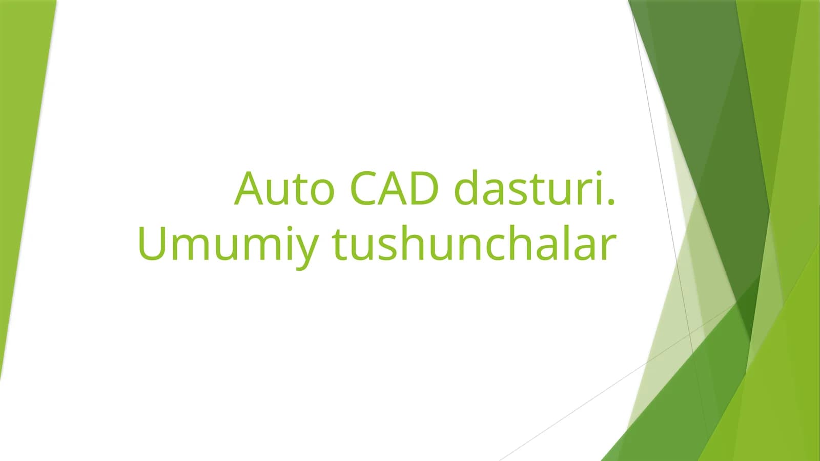 Auto CAD dasturi