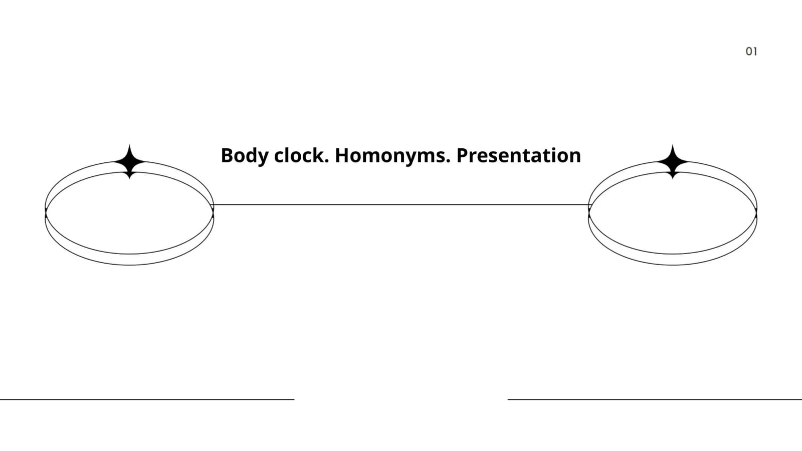 Body clock. Homonyms. Presentation