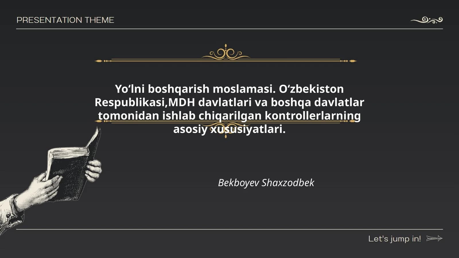 Yo‘lni boshqarish moslamasi