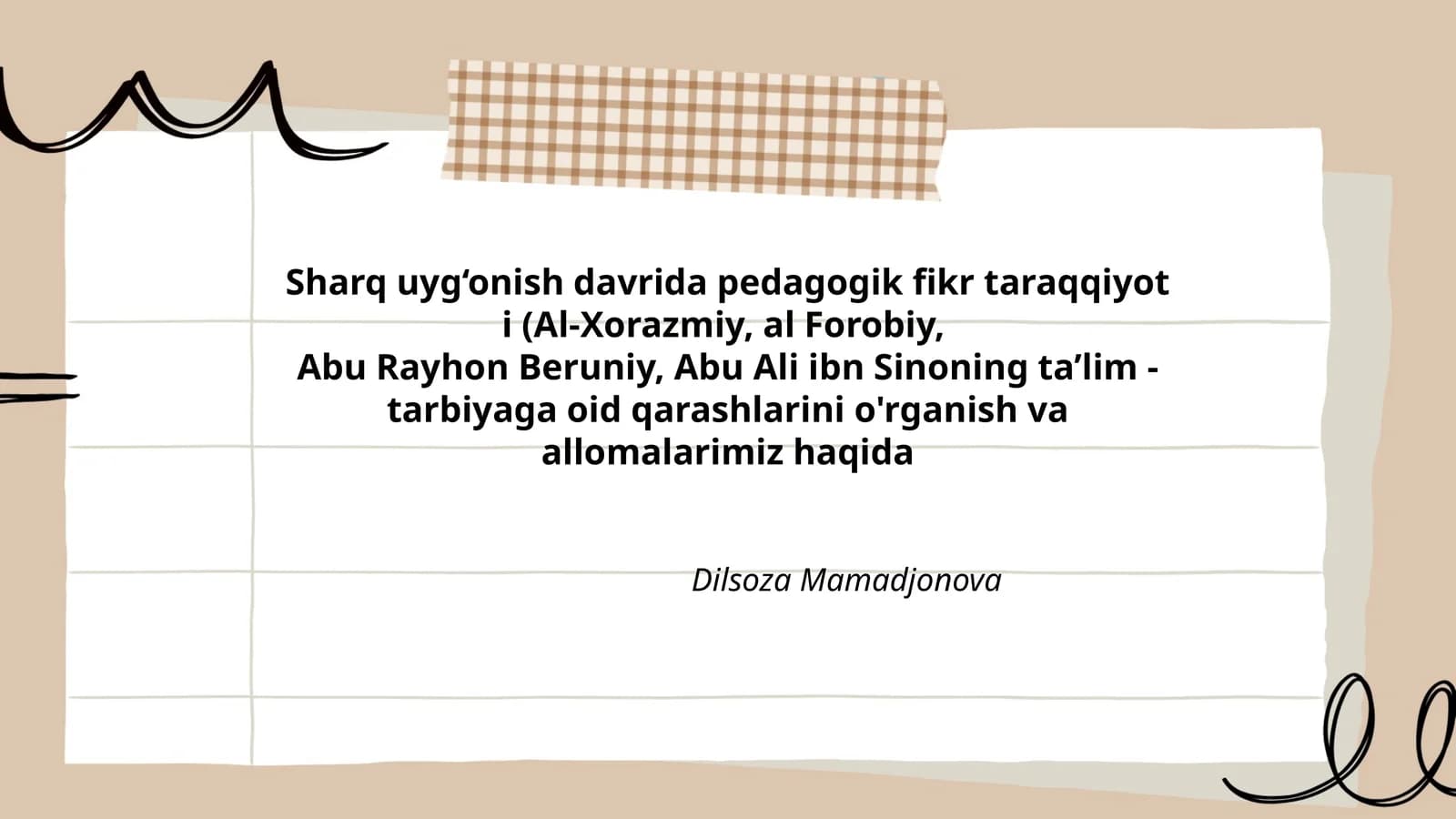 Sharquyg‘onishdavridapedagogikfikrtaraqqiyoti
