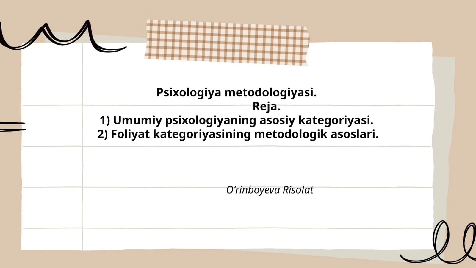 Psixologiya metodologiyasi