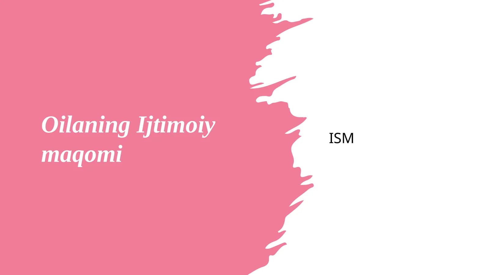 Oilaning Ijtimoiy maqomi