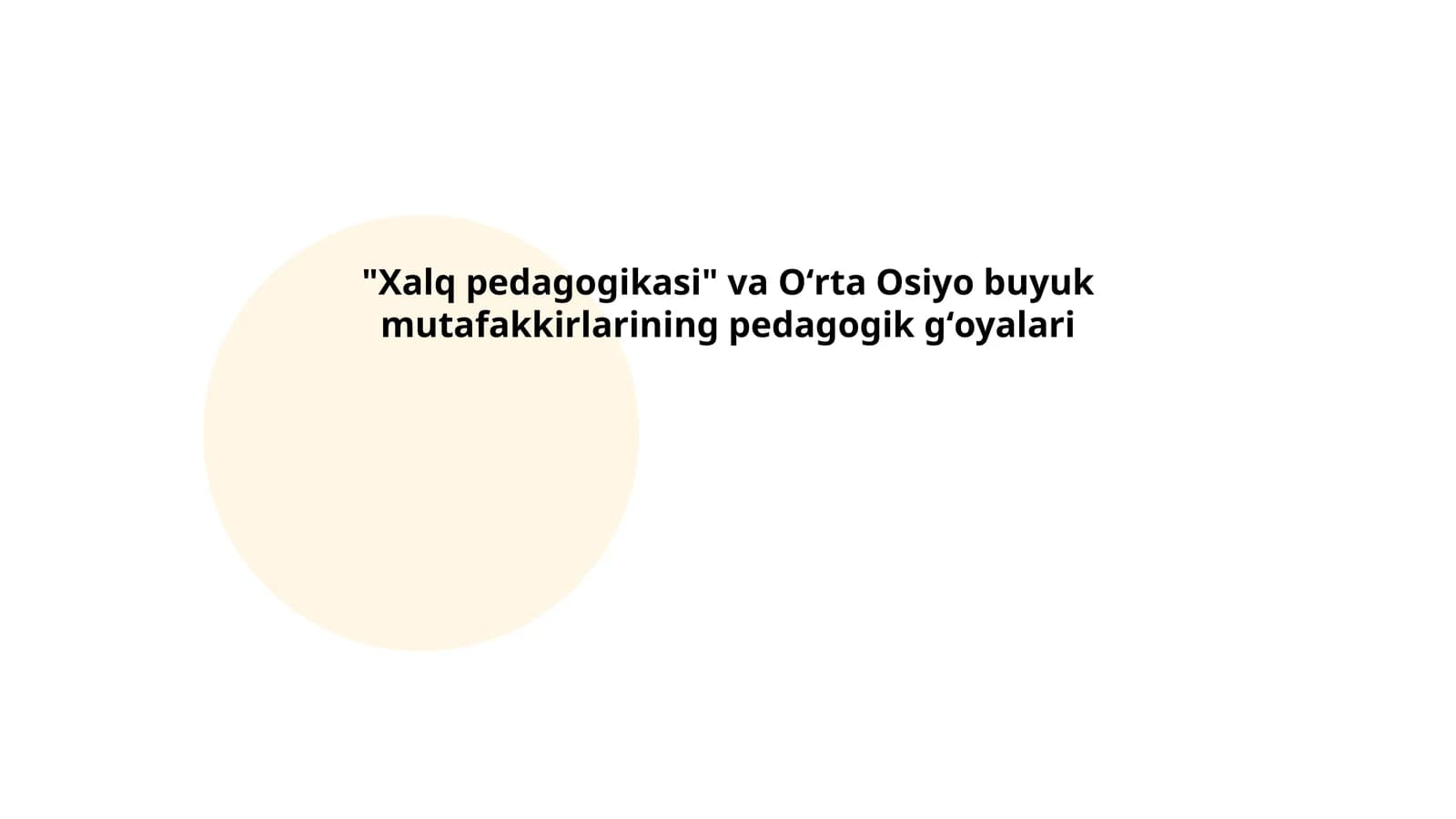Xalq pedagogikasi