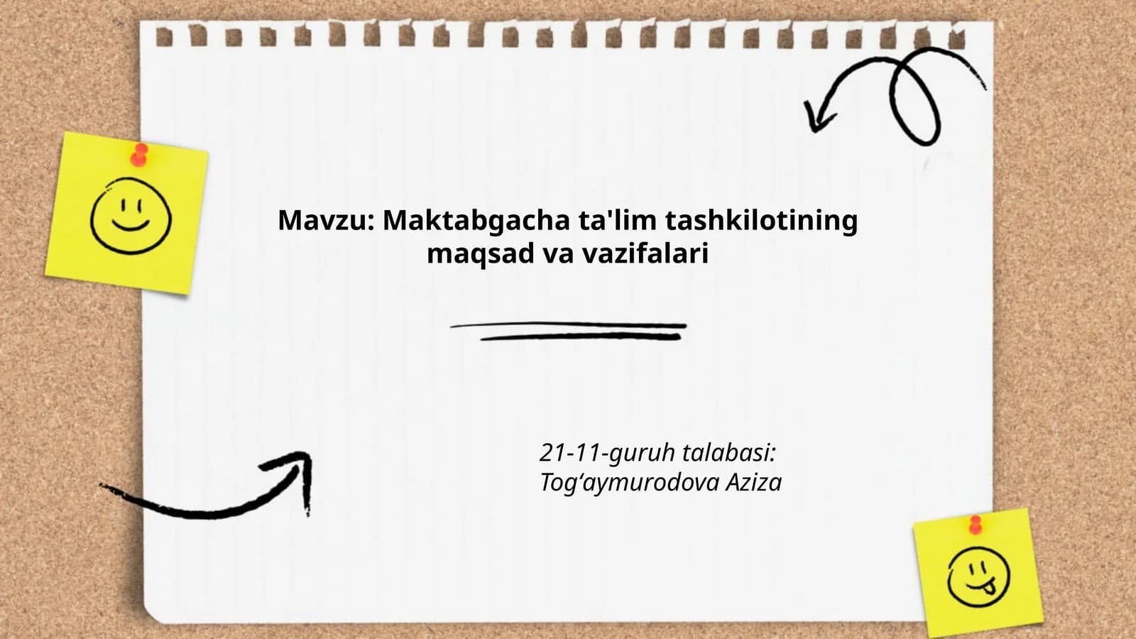 Maktabgacha ta'lim tashkilotining maqsad va vazifalari