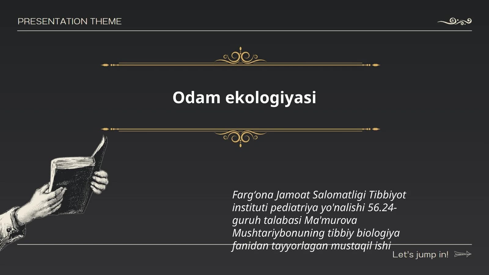 Odam ekologiyasi