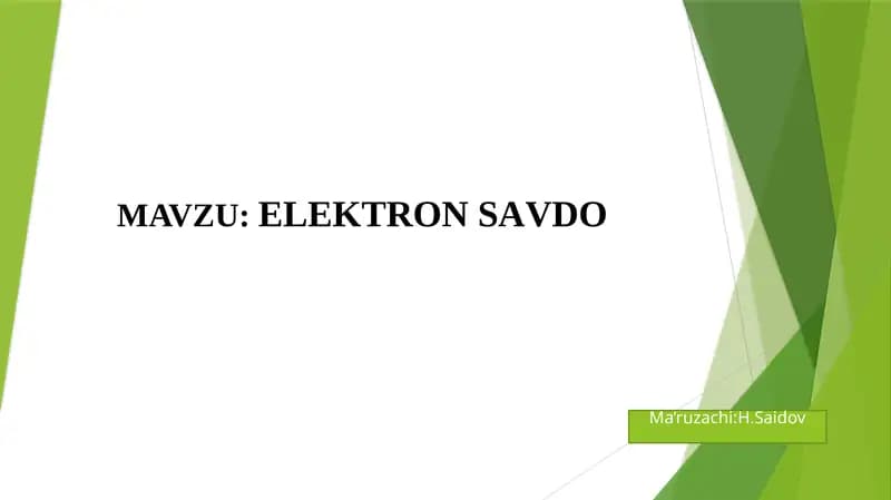 ЕLЕKTRОN SАVDО
