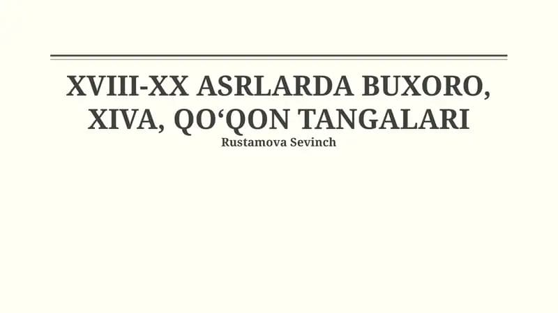 Qoʻqon xonligi tangalari (18-20-asrlar)