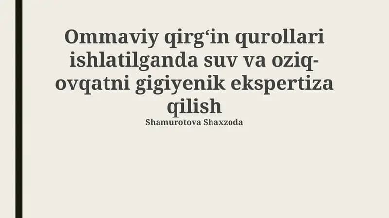 Ommaviy qirgʻin qurollari