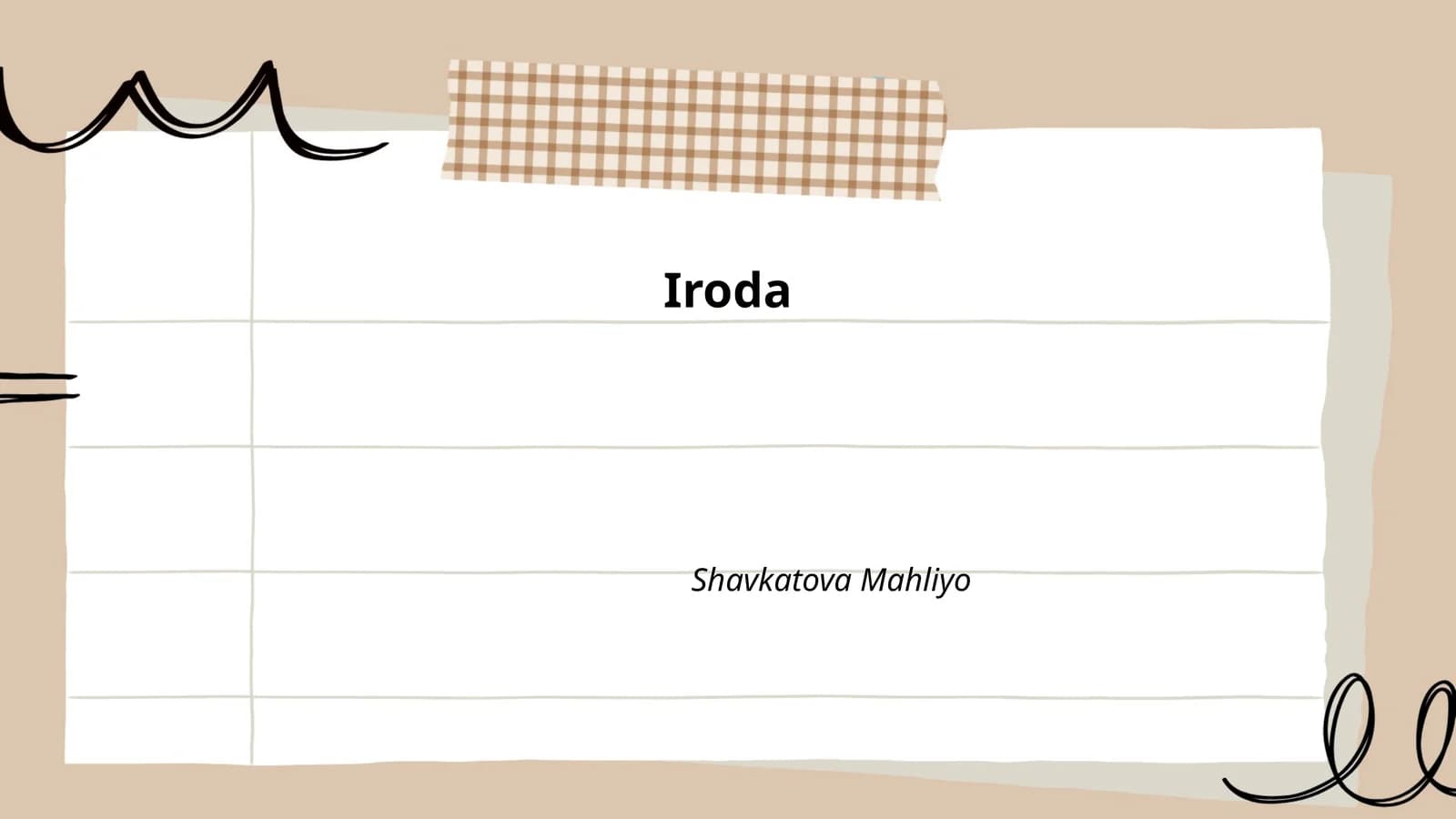 Iroda Muhi̇mligi