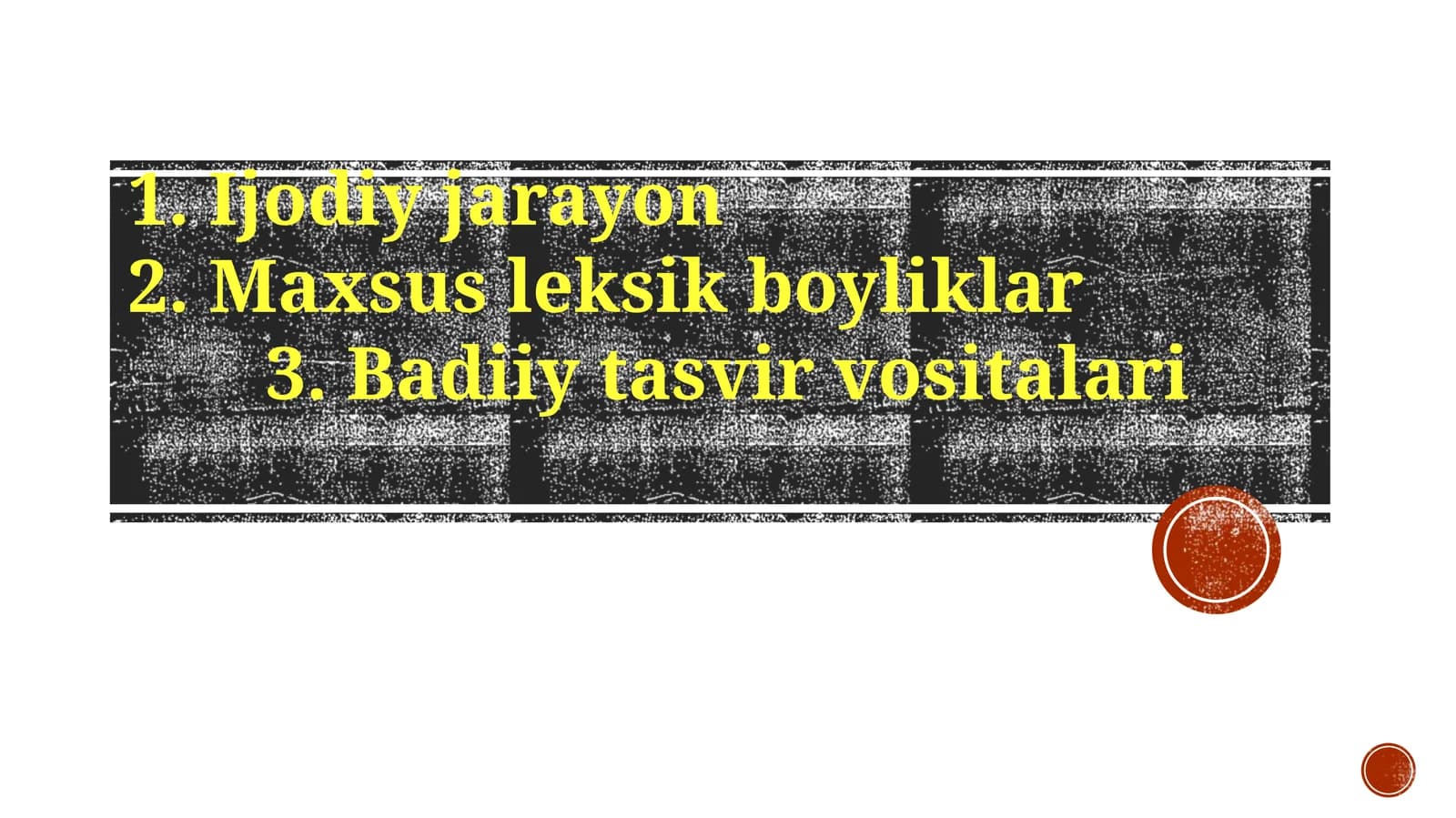 Badiiy tasvir vositalari