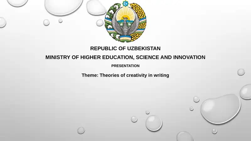 Theories of creativity in writing