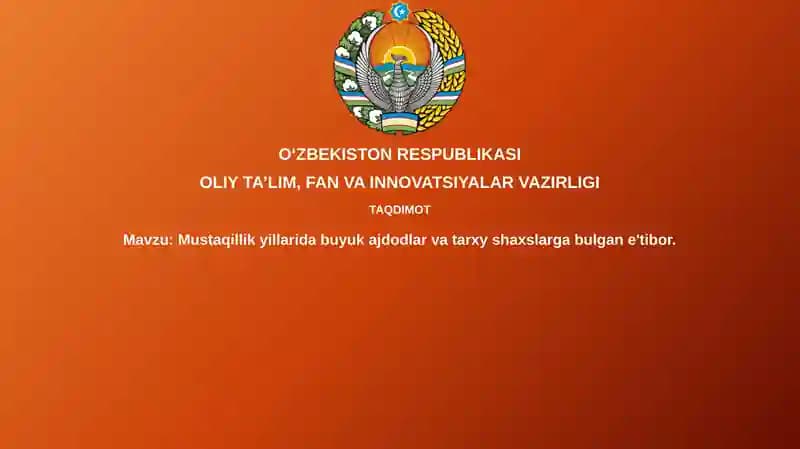 Mustaqillik Yillarida Buyuk Ajdodlar