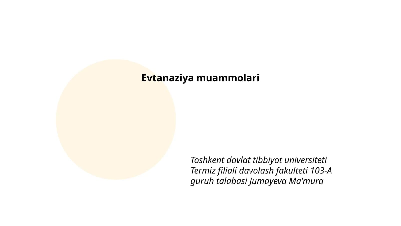 Evtanaziya muammolari