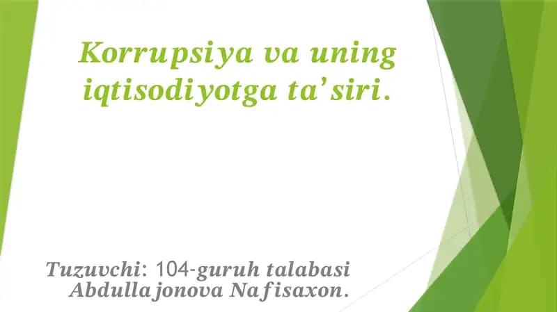 Korrupsiya