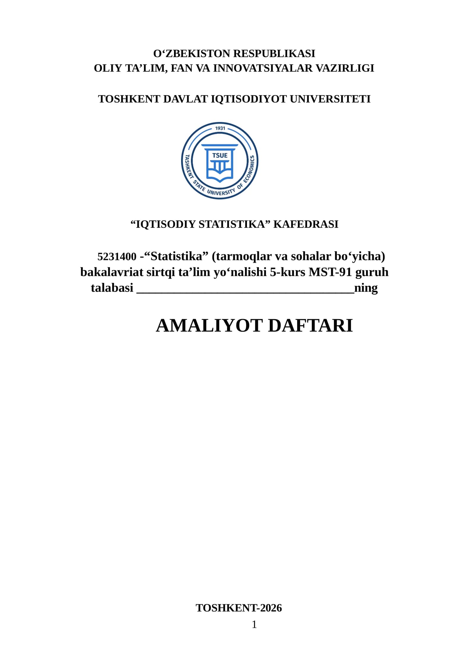 Savdo-sotiq va xizmat ko‘rsatish sohasida faoliyati boʻyicha amaliyot hisoboti