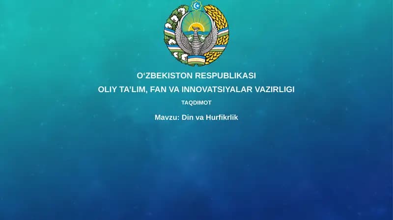 Din va Hurfikrlik