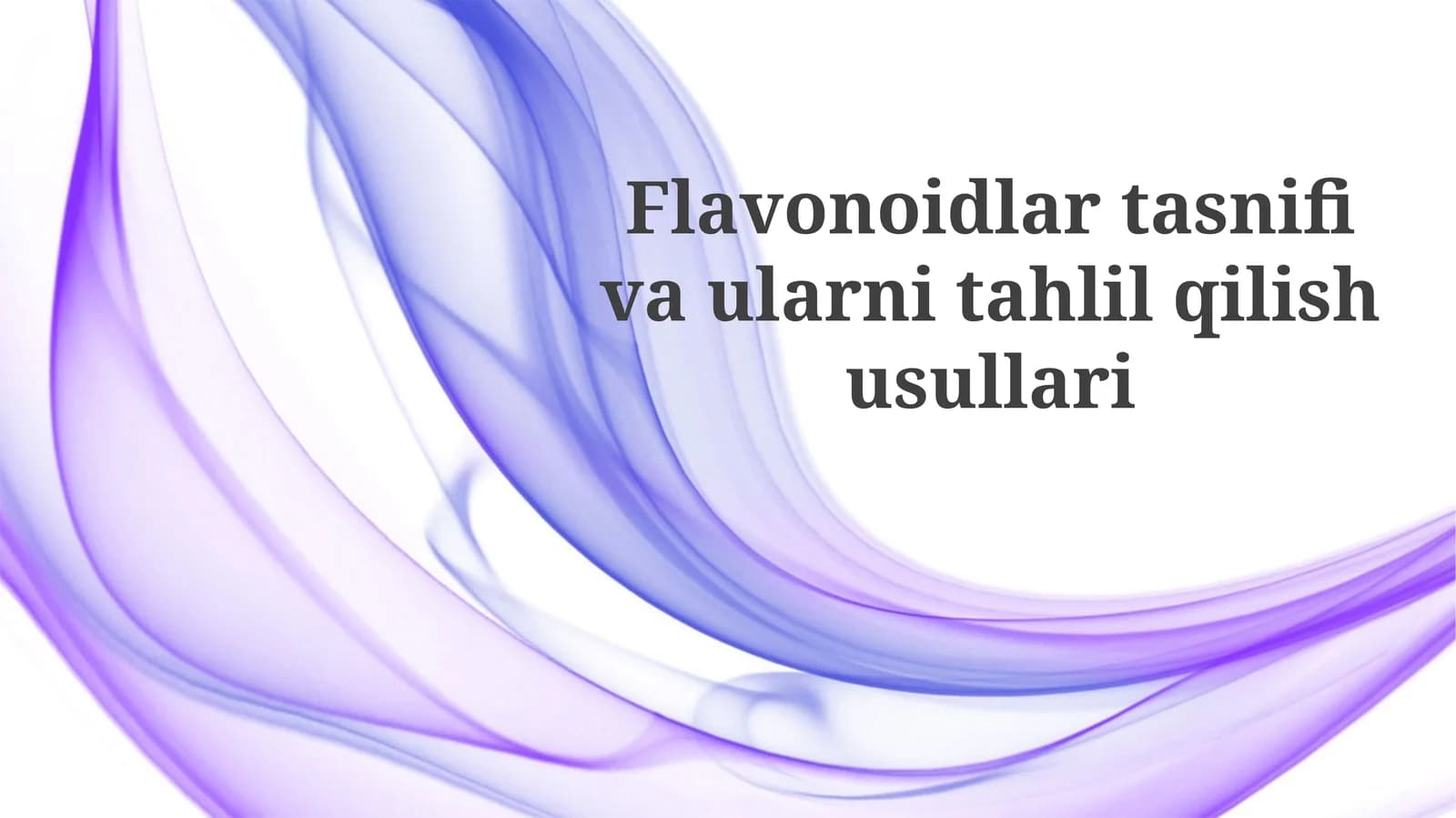 Flavonoidlar
