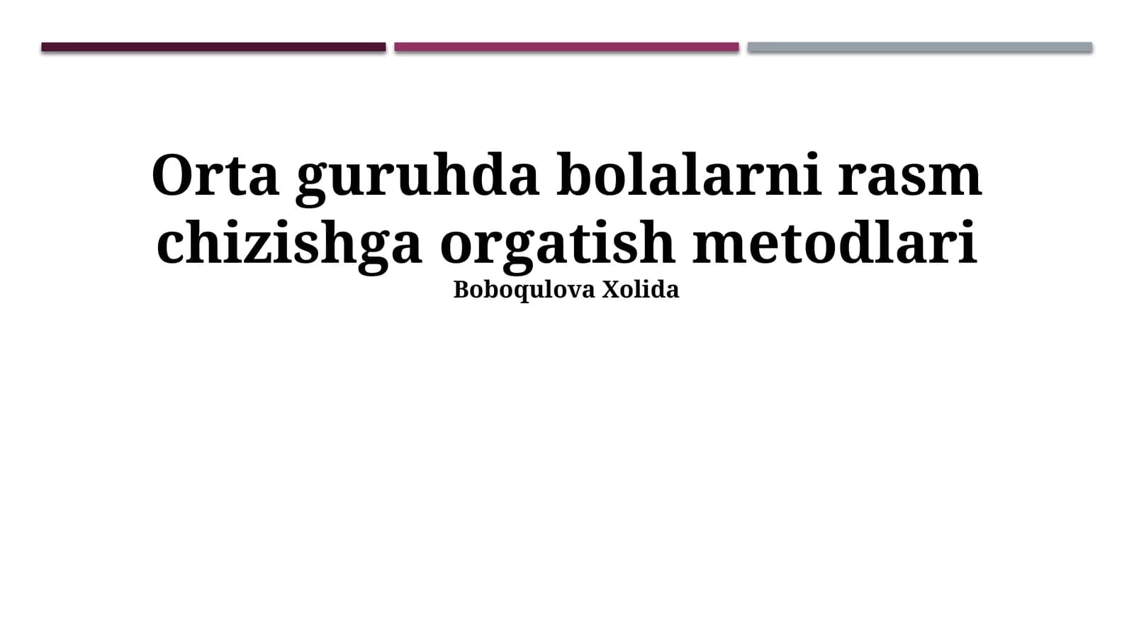Yosh Bolalarga Chizishni O'rgatish Metodlari