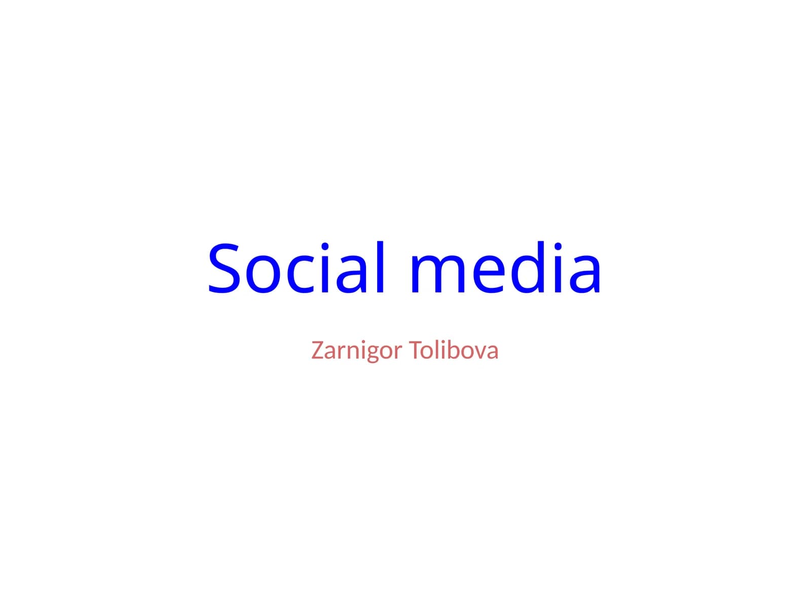 Socialmedia