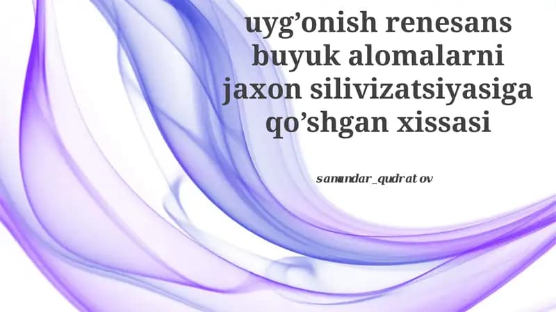 Uyg'onish renesansi