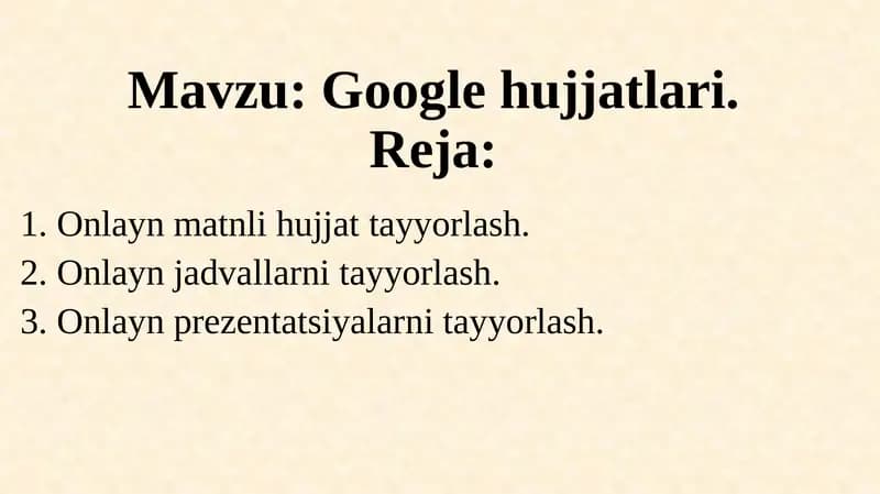 Google hujjatlari