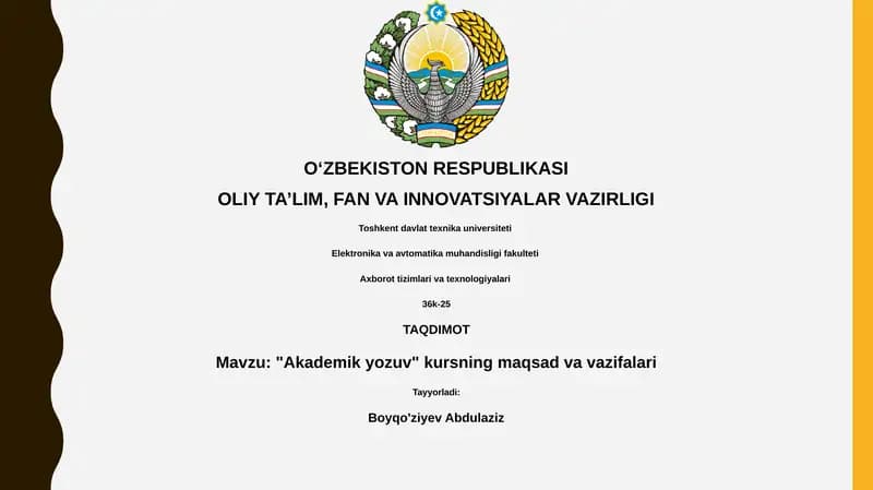 "Akademik yozuv" kursi