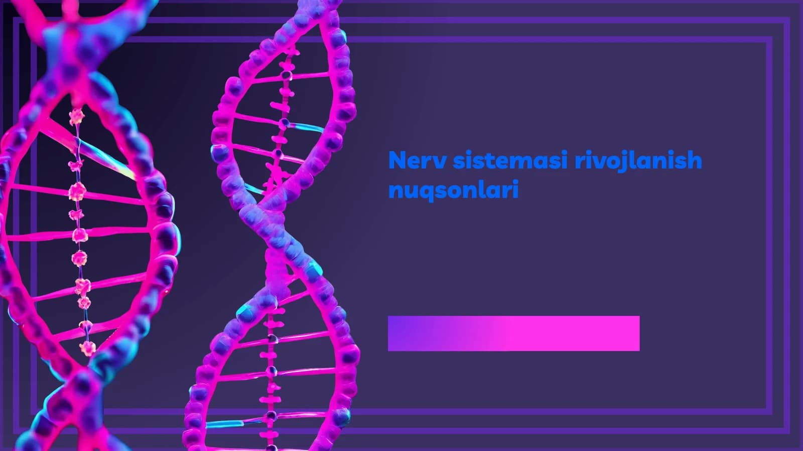 Nerv sistemasi rivojlanish nuqsonlari