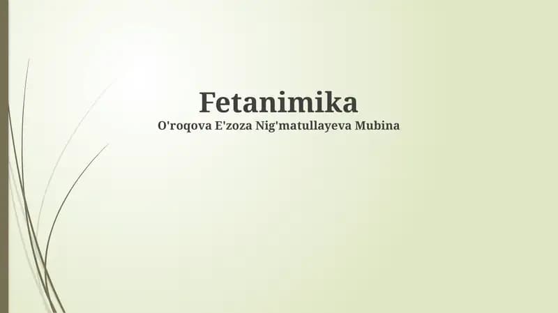 Fetanimika