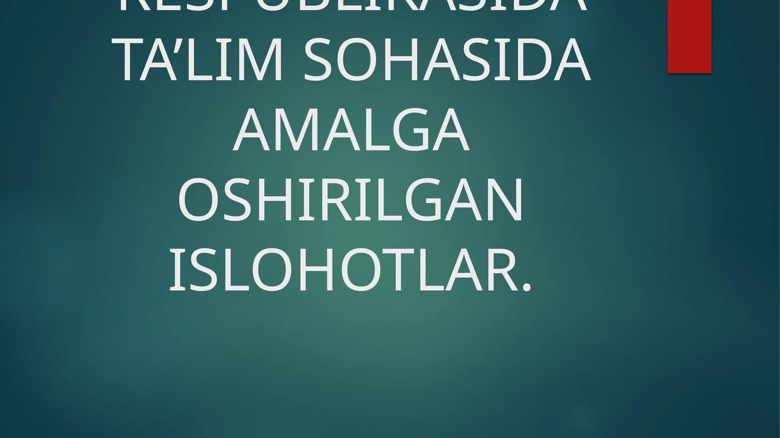 Mustaqillik yillarida ilm-fanning rivojlanishi