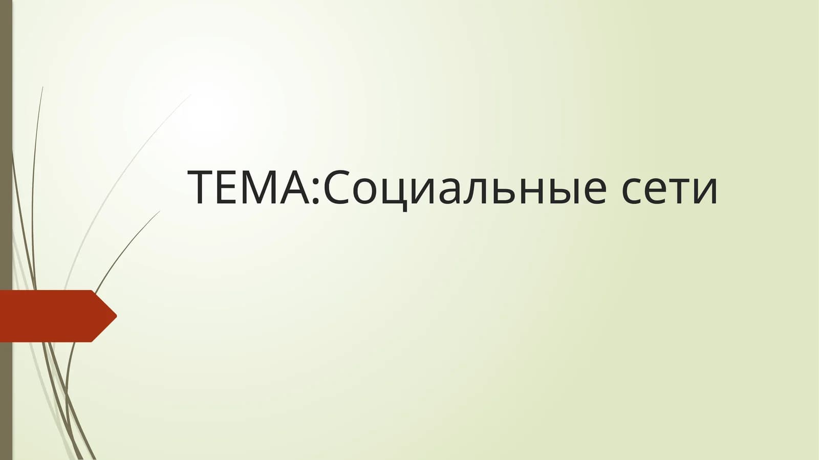 Социальные сети