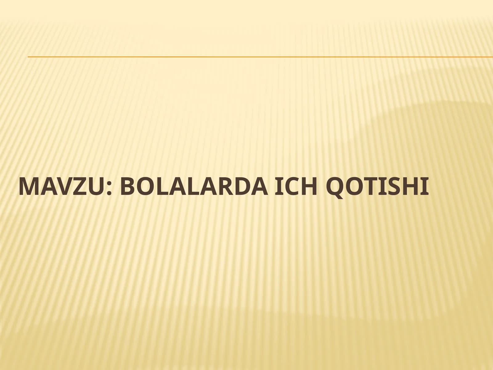 Bolalarda ich qotishi