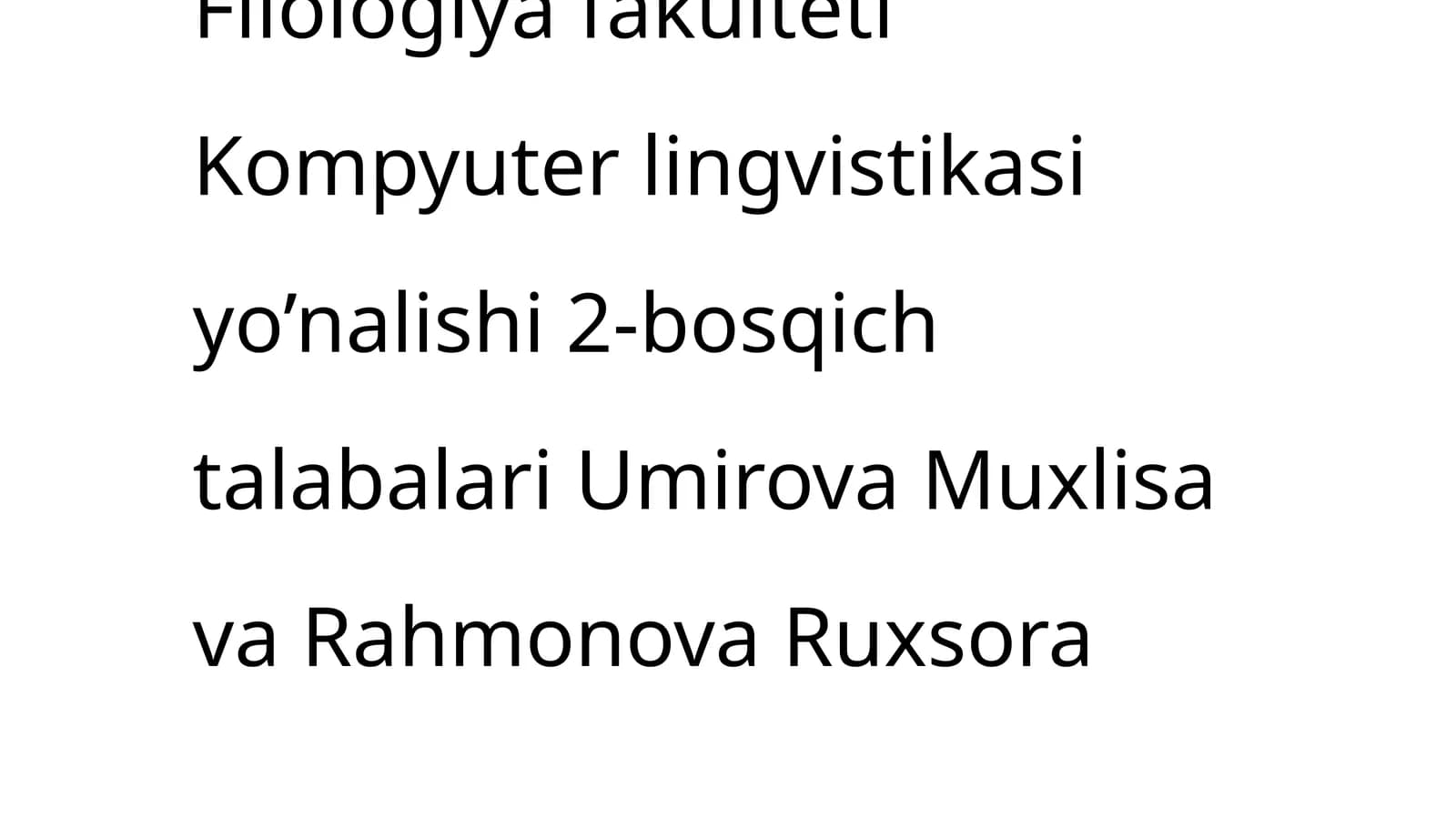 Kompyuter lingvistikasi